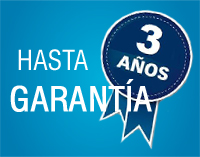 Garantía de hasta 3 años
