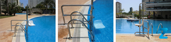 Silla salvaescaleras para piscina